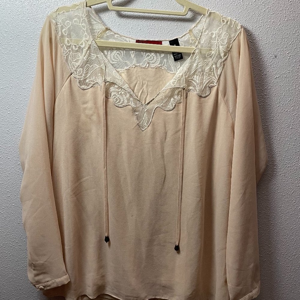 Blush Blouse by BKE red